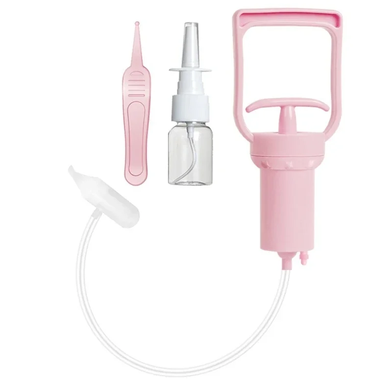 Infant Nose Suction Device Portable Nasal Aspirator with Gentle Silicone Nozzle Easy Operate for Congestion Relief