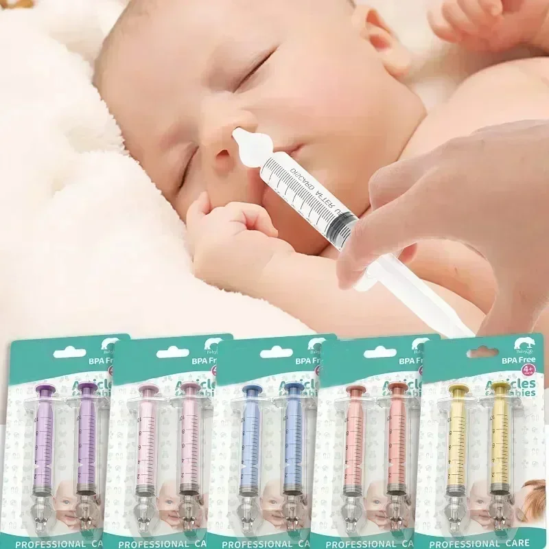 Needle Tube Baby Nasal Aspirator Syringe Baby Nose Cleaner Rhinitis Nasal Washer Irrigator Baby Nose Washing